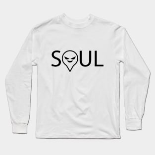 Soul being a soul typography design Long Sleeve T-Shirt